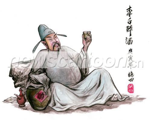 《李白醉酒》 作者图片